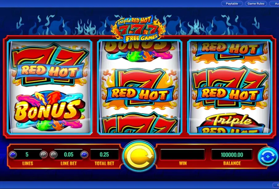 Triple Red Hot 777 screenshot